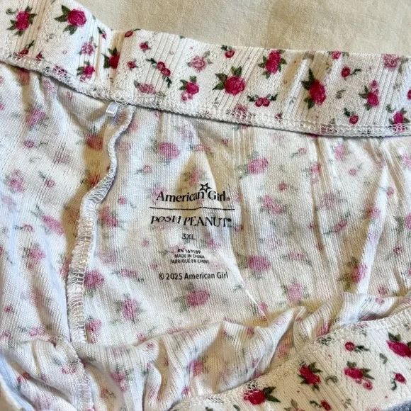 Posh Peanut x American Girl “Rosebud” Bamboo Pajama Bottoms size XXXL - Picture 6 of 6